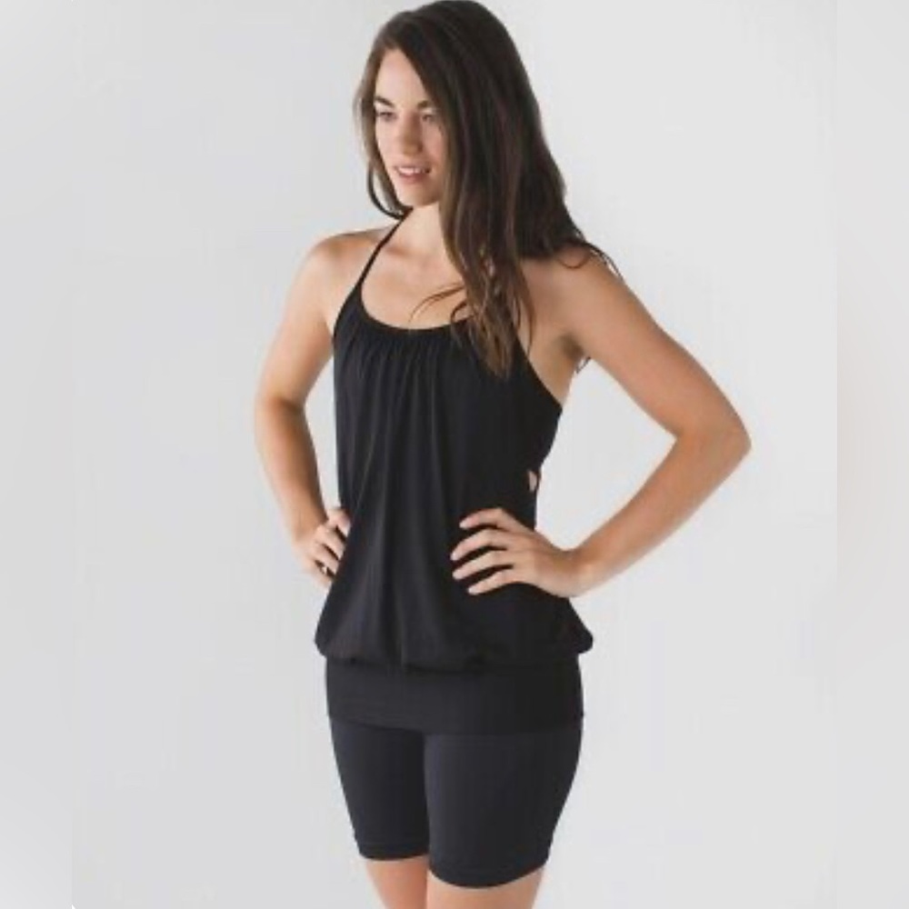 Lululemon No Limits Black Tank Built In Bra Discontinued Hard To Find Size 8